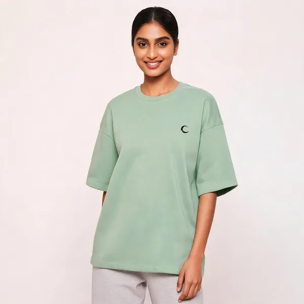 Lunara_Oversized_Terry_Tee_Pastel_Edition_260_Gsm_Unisex_Drop_Shoulder_T_Shirt_Jade