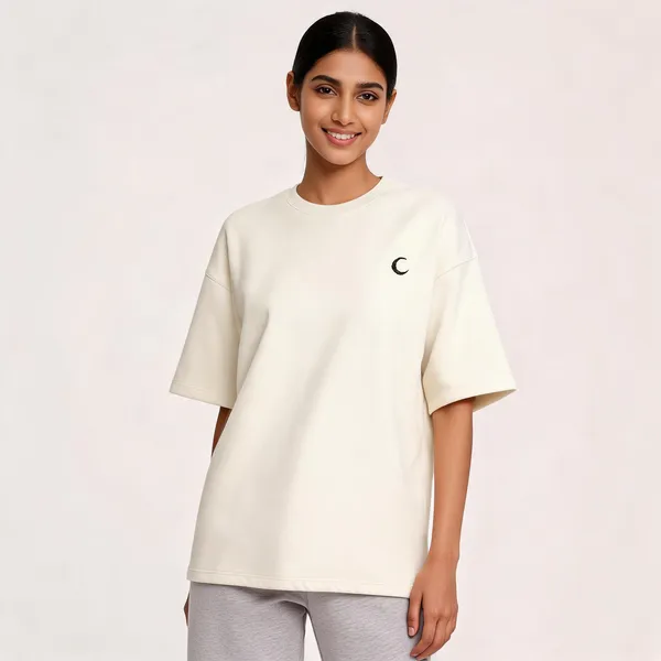 Lunara_Oversized_Terry_Tee_Pastel_Edition_260_Gsm_Unisex_Drop_Shoulder_T_Shirt_Off_White