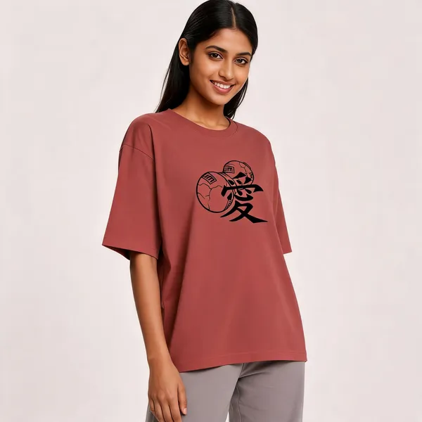 Gaara_Oversized_Graphic_Tee_Lunara_Ink_Coral