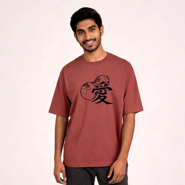 Gaara_Oversized_Graphic_Tee_Lunara_Ink_Coral