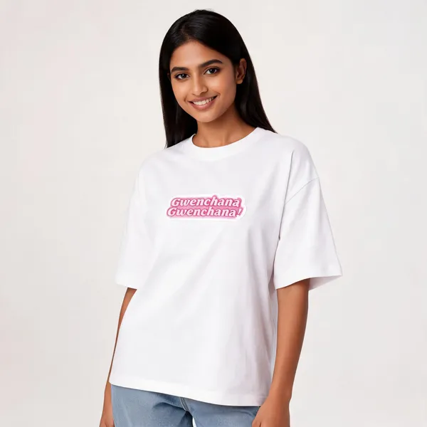 Gwenchana_Unisex_Oversized_Standard_T_Shirt_White