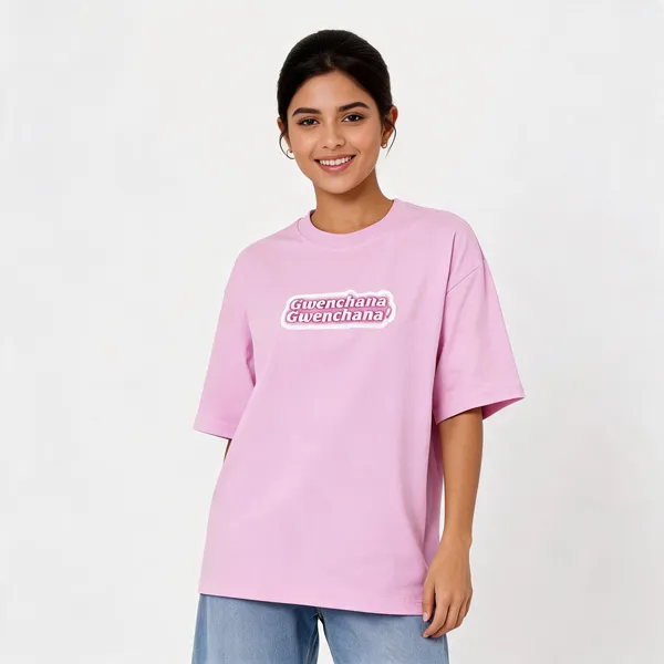 Gwenchana_Unisex_Oversized_Standard_T_Shirt_Light_Baby_Pink