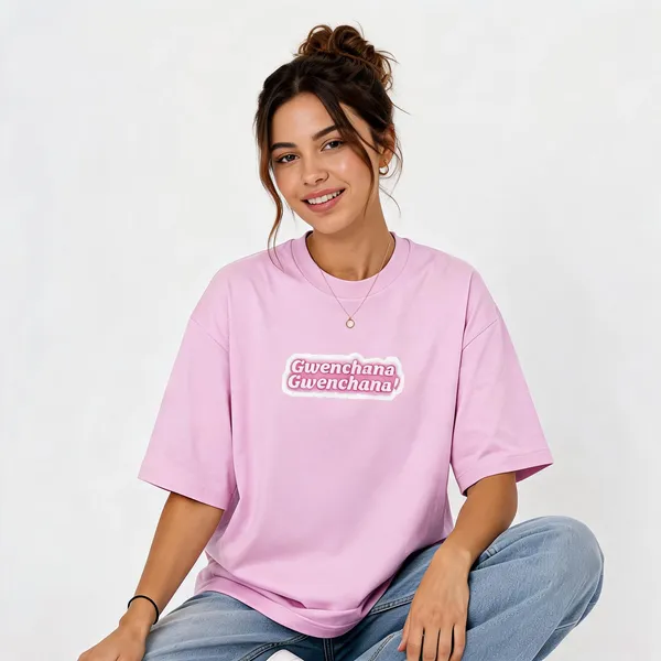 Gwenchana_Unisex_Oversized_Standard_T_Shirt_Light_Baby_Pink