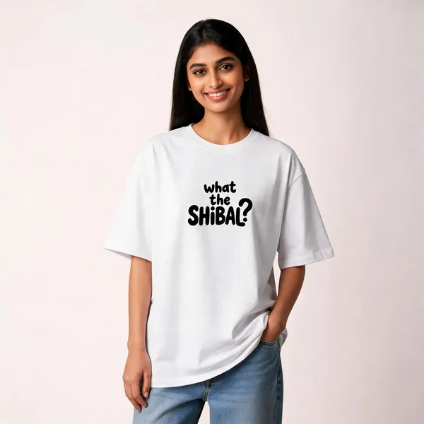What_The_Shibal_Unisex_Oversized_T_Shirt_White