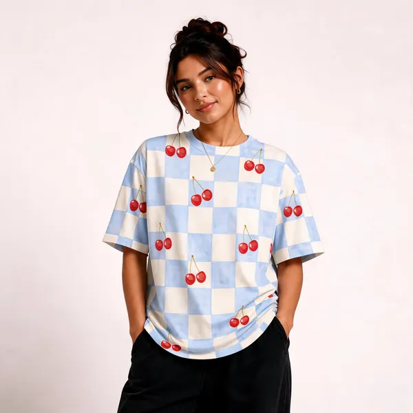 Cherry_Love_Unisex_Oversized_Tee_White