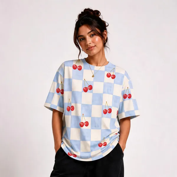 Cherry_Love_Unisex_Oversized_Tee_White