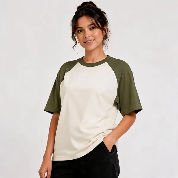 Unisex_Oversized_Raglan_T_Shirt_Olive_Green_Off_White