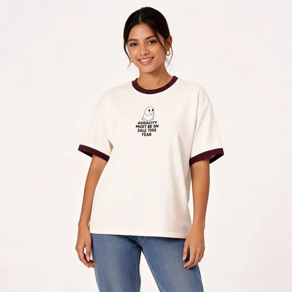 Audacity_Must_Be_On_Sale_This_Year_Ringer_T_Shirt_Maroon_Off_White