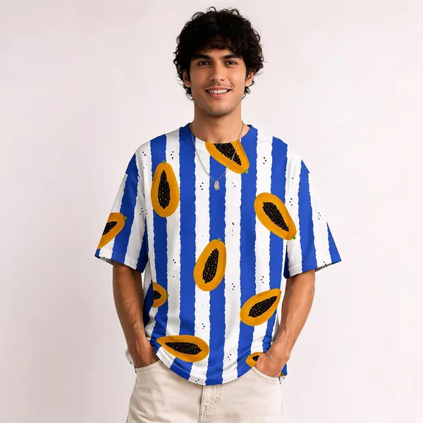 Papaya_Season_Unisex_Oversized_Tee_White