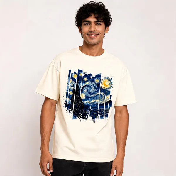 Van_Gogh_Art_Unisex_Classic_Crew_T_Shirt_Off_White