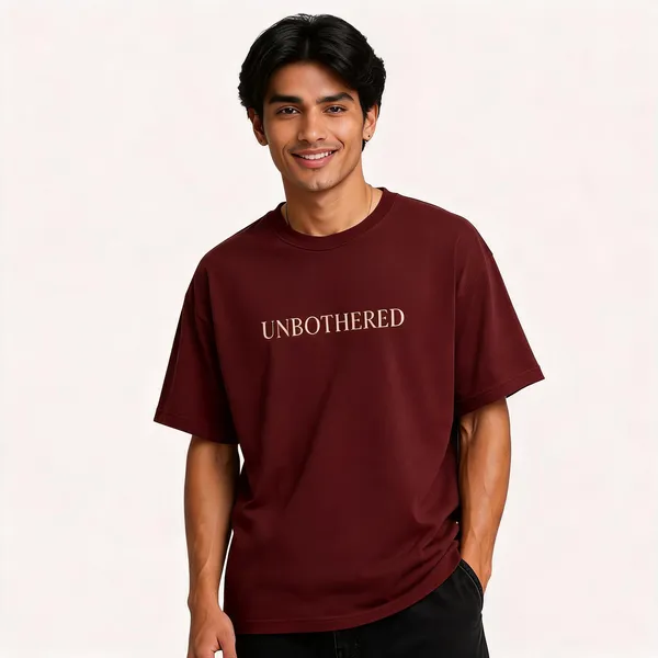 Maison_Unbothered_Unisex_Classic_Crew_T_Shirt_Brick_Red