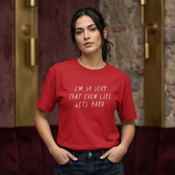 Red_Cotton_T-Shirt_For_Unisex