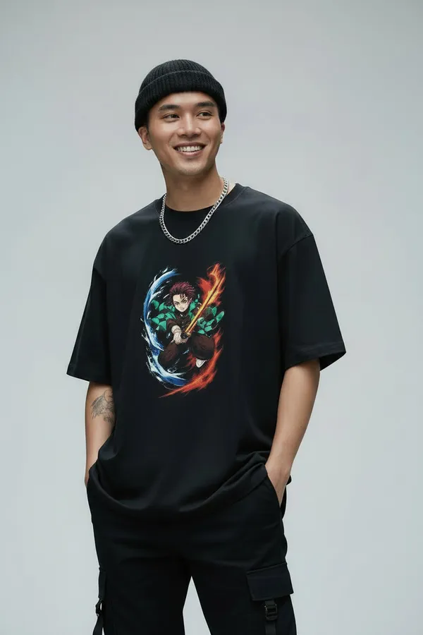 Black_Cotton_T-Shirt_For_Unisex