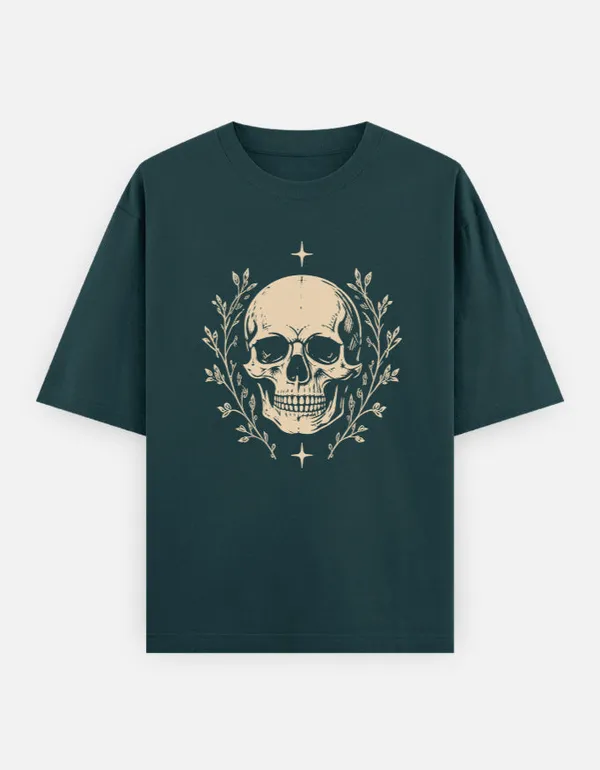 Petrol_Blue_Cotton_T-Shirt_For_Unisex