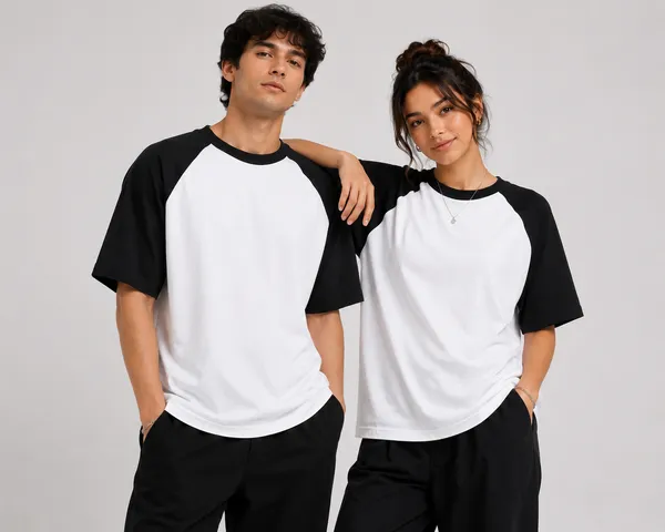 Black_White_Cotton_T-Shirt_For_Unisex