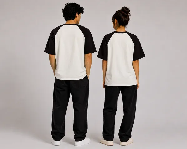 Black_White_Cotton_T-Shirt_For_Unisex