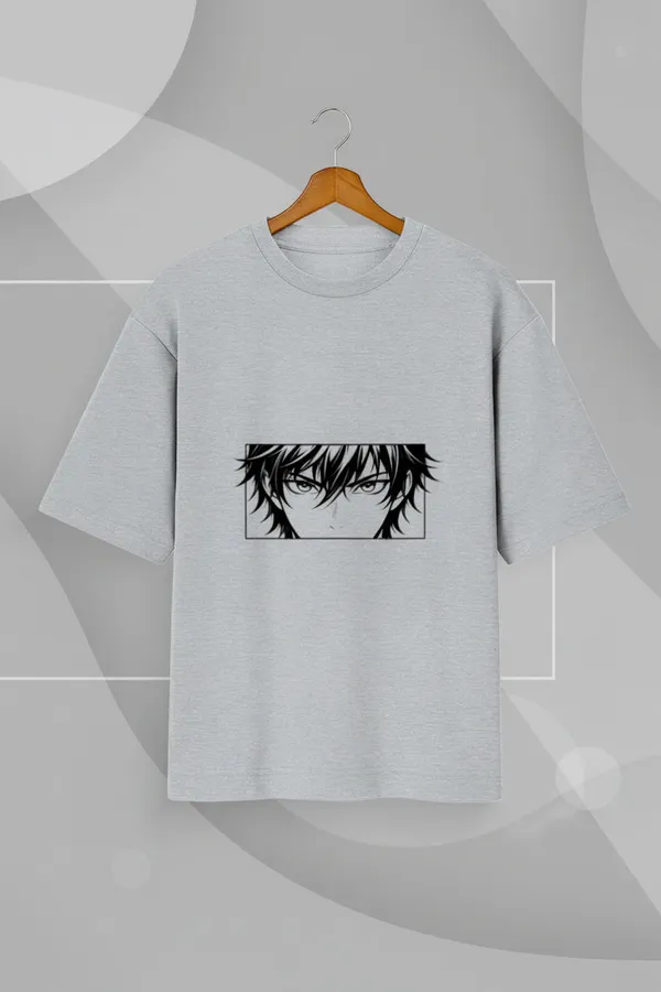 Grey_Melange_Cotton_T-Shirt_For_Unisex