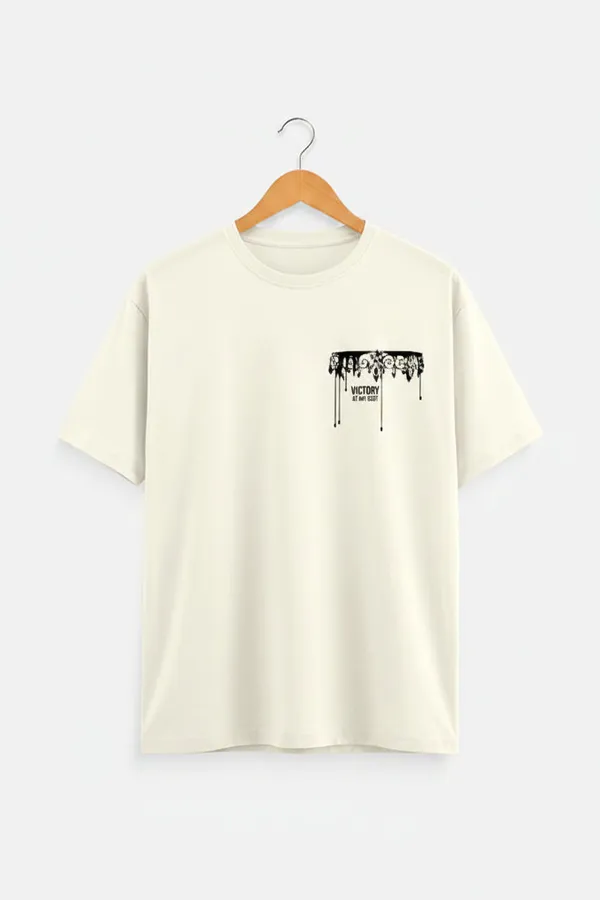 Off_White_Cotton_T-Shirt_For_Unisex