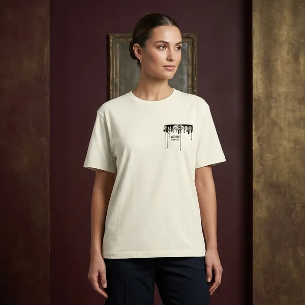 Off_White_Cotton_T-Shirt_For_Unisex