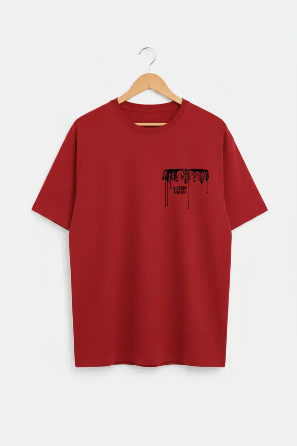 Red_Cotton_T-Shirt_For_Unisex