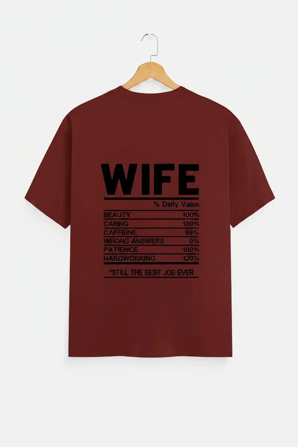 Brick_Red_Cotton_T-Shirt_For_Unisex