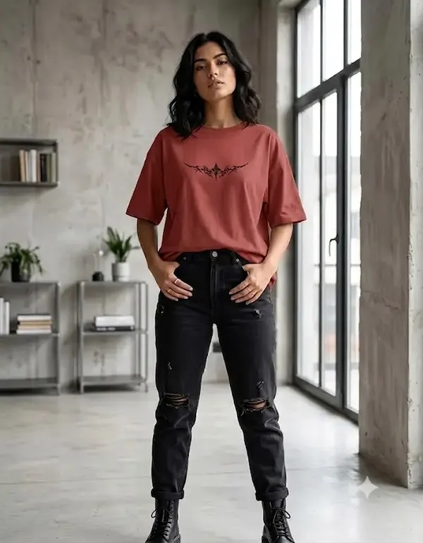 Petrify_Patriachy_Unisex_Classic_Crew_T_Shirt_Red_Coral