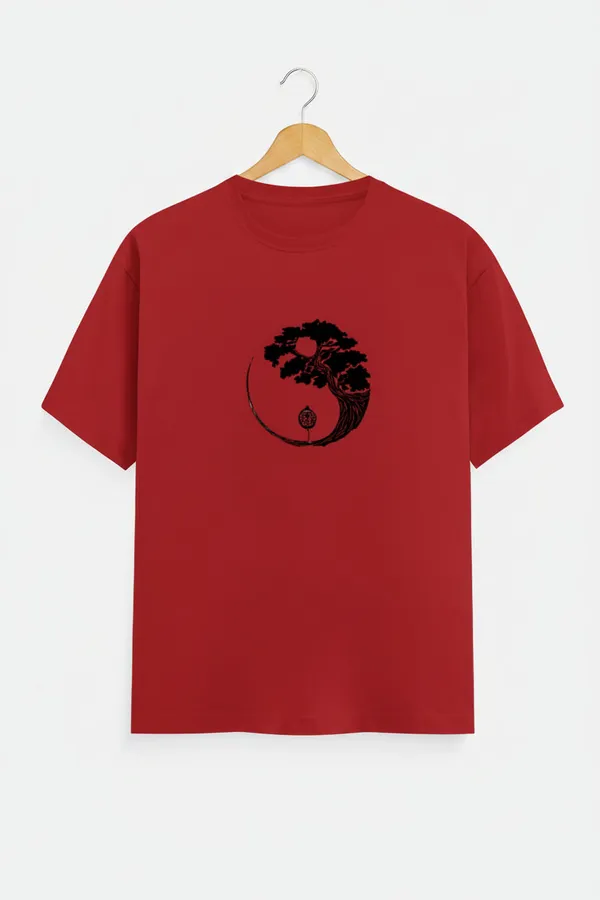 Red_Cotton_T-Shirt_For_Unisex