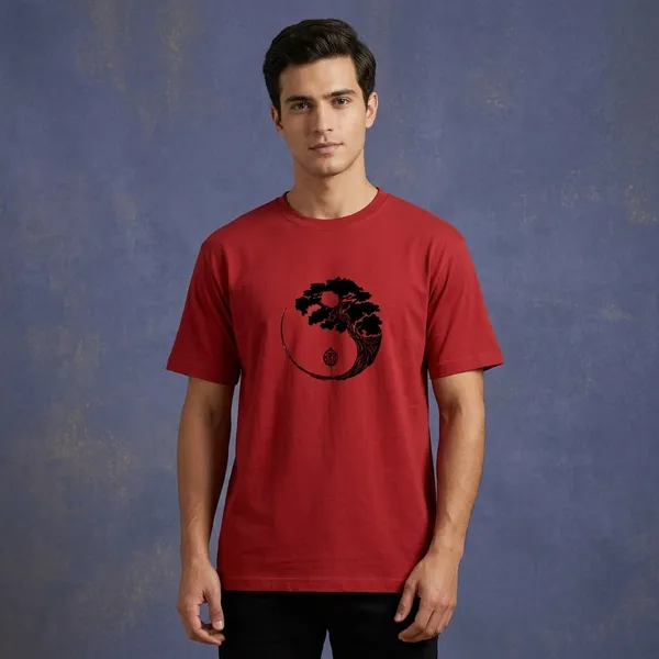 Red_Cotton_T-Shirt_For_Unisex