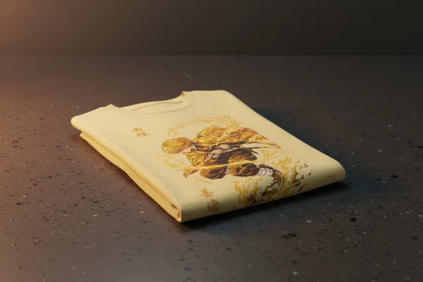 Beige_Cotton_T-Shirt_For_Unisex