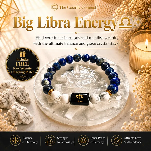 Libra_Rashi_Zodiac_Bracelet_With_Raw_Moroccan_Selenite_Plate_–_Natural_Lapis_Lazuli_&_Howlite_Beaded_Bracelet_For_Tula_Rashi