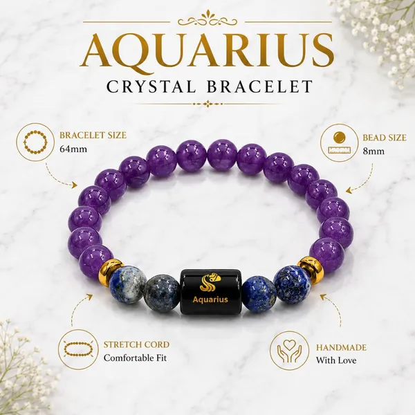 Aquarius_Rashi_Zodiac_Bracelet_With_Raw_Moroccan_Selenite_Plate_–_Natural_Amethyst_&_Lapis_Lazuli_Beaded_Bracelet_For_Kumbh_Rashi