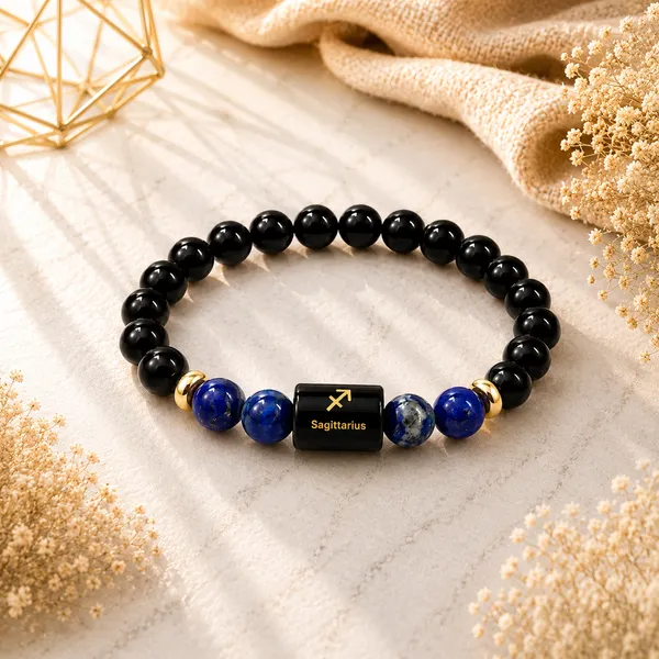 Sagittarius_Rashi_Zodiac_Bracelet_–_Natural_Black_Obsidian_&_Lapis_Lazuli_Beaded_Bracelet_For_Dhanu_Rashi