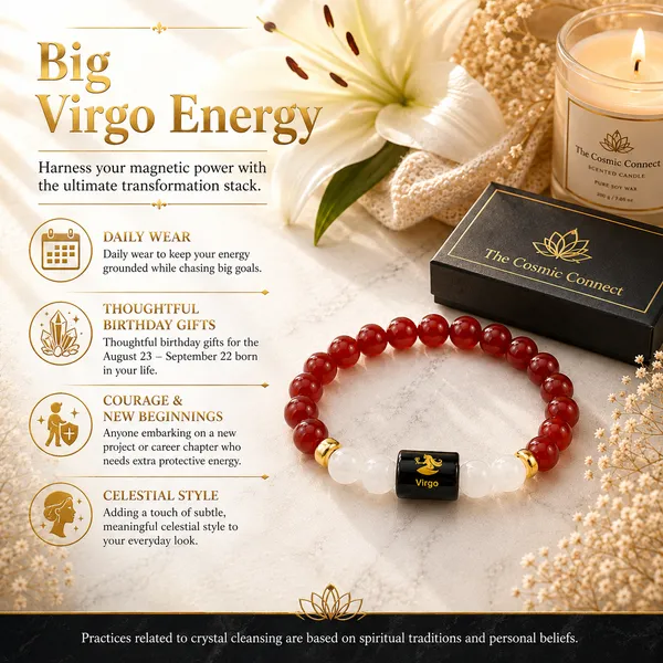 Virgo_Rashi_Zodiac_Bracelet_–_Natural_Carnelian_&_Milky_Quartz_Beaded_Bracelet_For_Kanya_Rashi