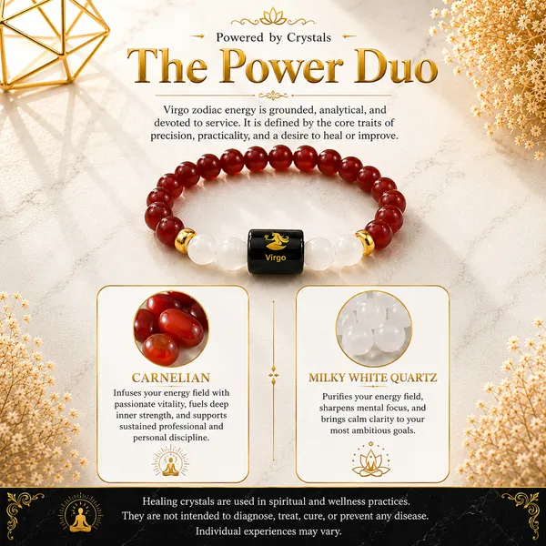 Virgo_Rashi_Zodiac_Bracelet_–_Natural_Carnelian_&_Milky_Quartz_Beaded_Bracelet_For_Kanya_Rashi