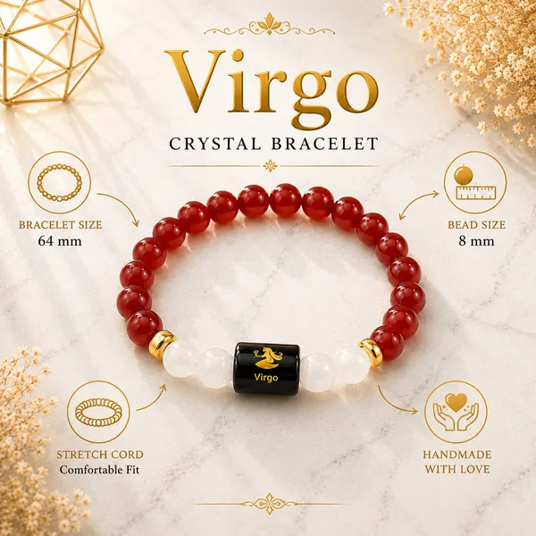 Virgo_Rashi_Zodiac_Bracelet_–_Natural_Carnelian_&_Milky_Quartz_Beaded_Bracelet_For_Kanya_Rashi