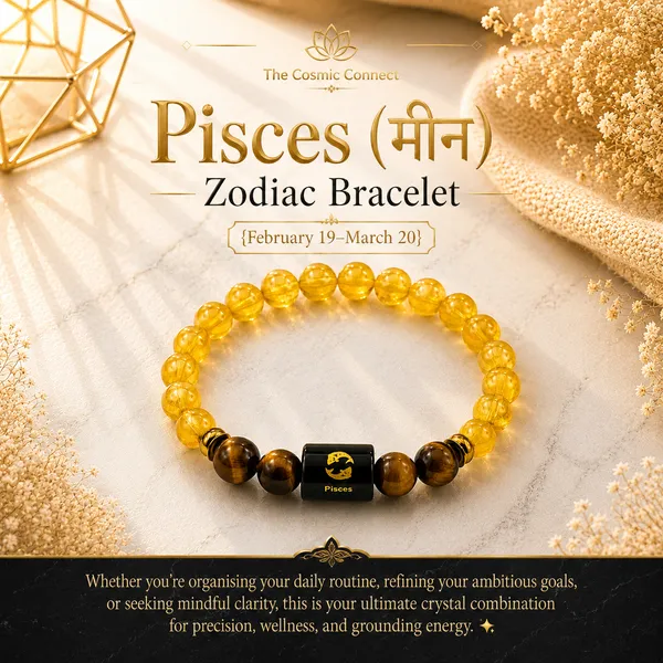 Pisces_Rashi_Zodiac_Bracelet_With_Raw_Moroccan_Selenite_Plate_–_Natural_Citrine_&_Tiger_Eye_Beaded_Bracelet_For_Meen_Rashi