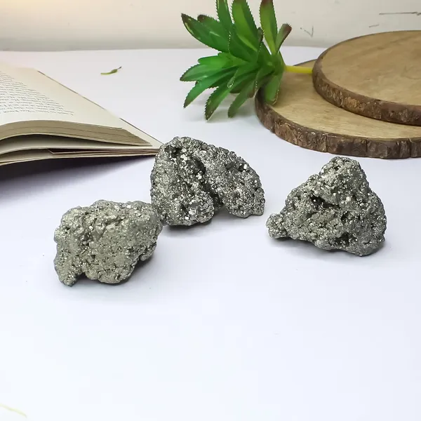 Gleaming_Pyrite_Cluster_Natural_Fool'S_Gold_For_Prosperity_And_Protection_100-150_Grams_(Approx.)