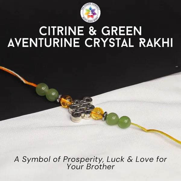 Citrine_And_Green_Aventurine_Silver_Charm_Crystal_Rakhi_For_Brother_Prosperity,_Luck,_And_Healing_Energy_Bracelet_Chakra_Balancing_Rakhi_For_Raksha_Bandhan