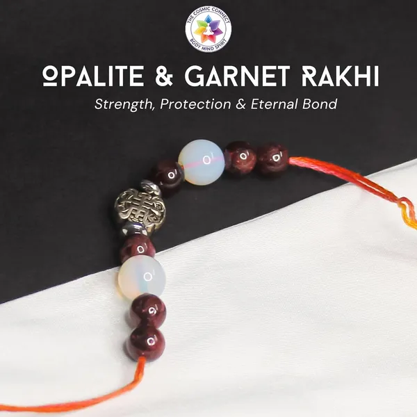 Opalite_And_Garnet_Crystal_Rakhi_For_Your_Brother_|_Boost_Positive_Energy_&_Emotional_Healing_|_Chakra_Balancing_|_Perfect_Raksha_Bandhan_Gift