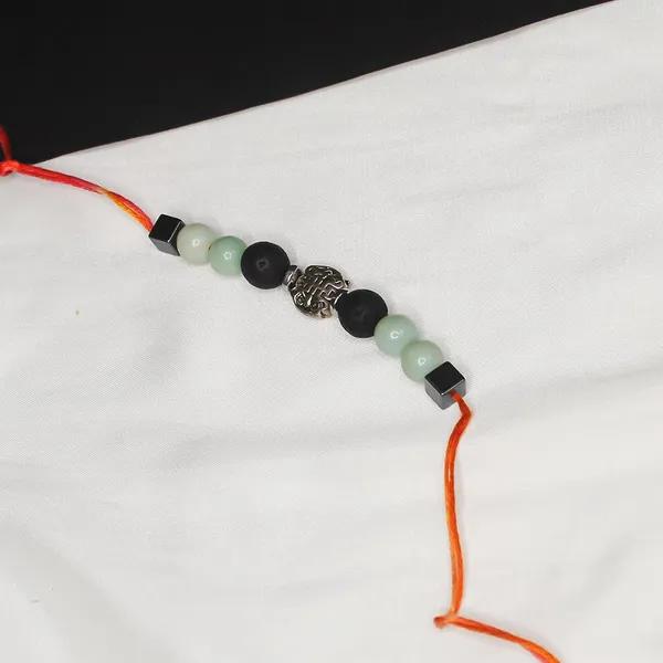 Natural_Amazonite_With_Lava_Crystal_Rakhi_With_Charm_Traditional_Rakhi_Gift_For_Brothers,_Energy_Balancing_Gemstone