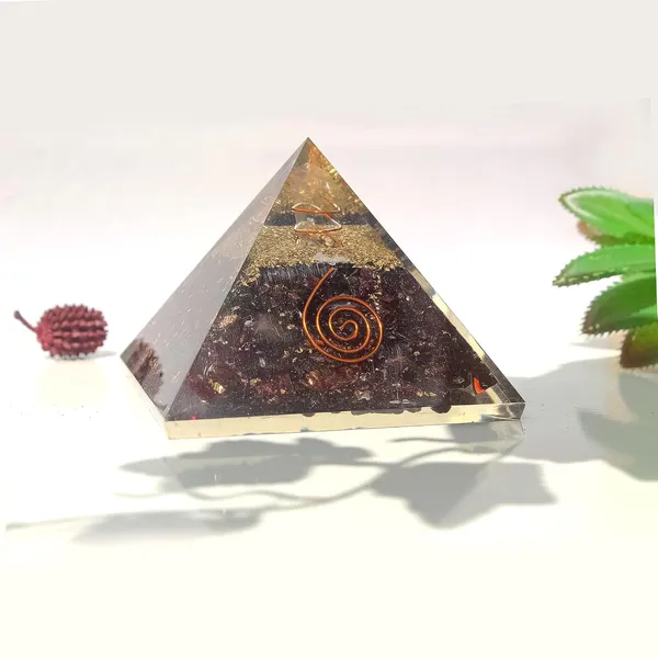 Garnet_Orgone_Crystal_70_To_78Mm_Pyramid_Handcrafted_Resin_With_Power_Symbol_For_Passion,_Energy,_And_Manifestation
