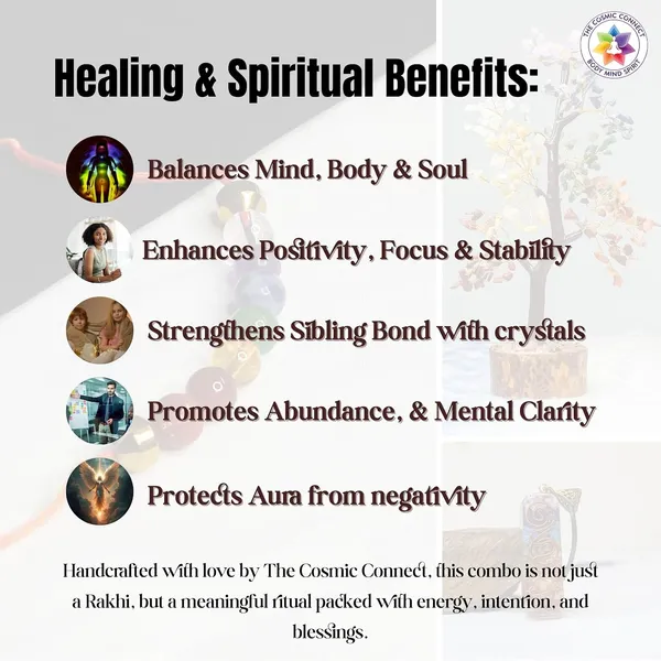 7_Chakra_Rakhi_Shuddhi_Set_|_Crystal_Rakhi_With_Hematite_Damru,_Orgonite_Pendant_&_300_Bead_Energy_Tree_|_Balance,_Healing,_Protection_&_Spiritual_Decor_Gift_Set