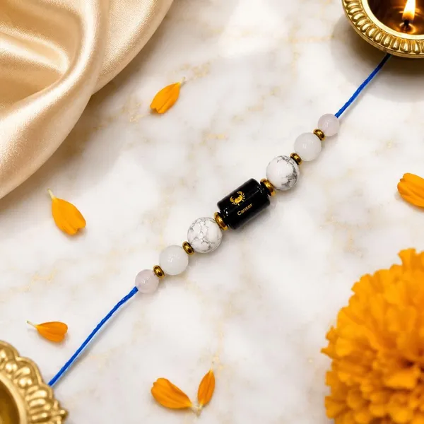 Cancer_Rashi_Rakhi_For_Brother_-_The_Moon'S_Shield_|_Moonstone_Howlite_Rose_Quartz_Crystal_|_Spiritual_Zodiac_|_Reiki_Energized_Raksha_Bandhan_Gift