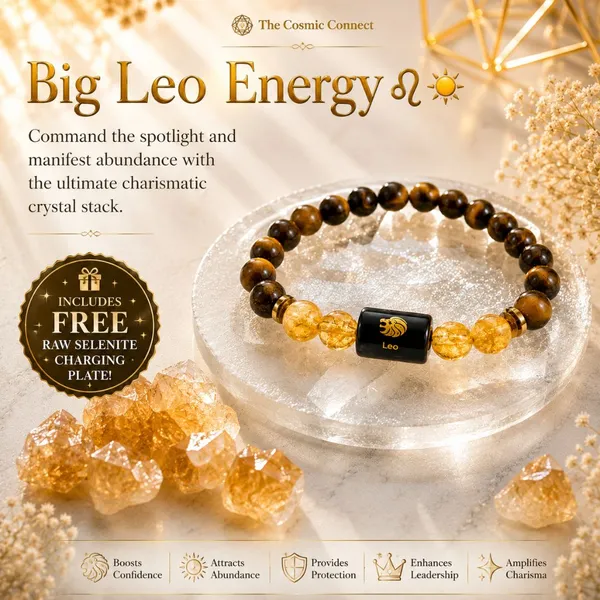 Leo_Rashi_Zodiac_Bracelet_With_Raw_Moroccan_Selenite_Plate_–_Natural_Tiger_Eye_&_Citrine_Beaded_Bracelet_For_Singh_Rashi_Unisex