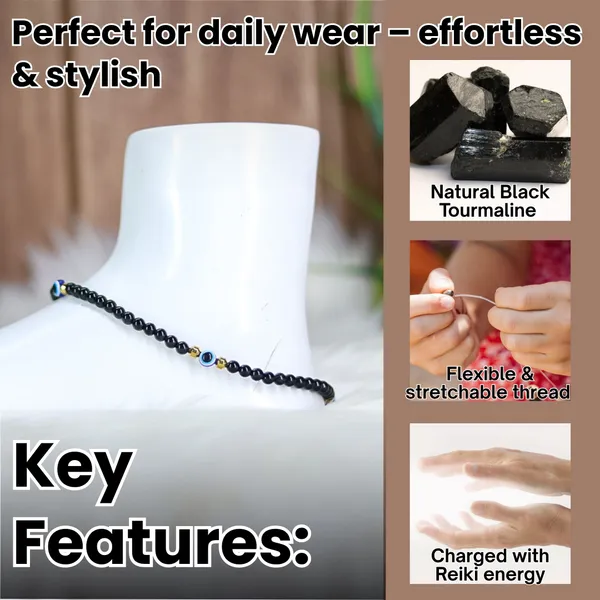 Natural_Black_Tourmaline_Faceted_Crystal_Anklets_Beads_Energized_And_Affirmed_Combo_Stone_Anklet,_Beauty_Enhancement,_Jewellery_For_Woman_And_Girls