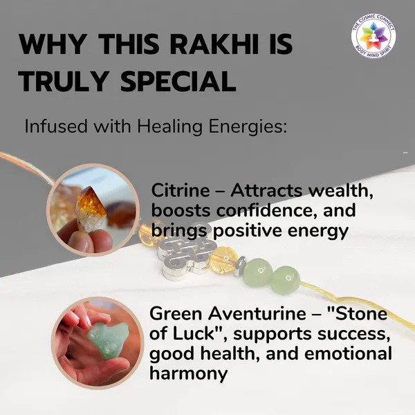 Citrine_And_Green_Aventurine_Silver_Charm_Crystal_Rakhi_For_Brother_Prosperity,_Luck,_And_Healing_Energy_Bracelet_Chakra_Balancing_Rakhi_For_Raksha_Bandhan