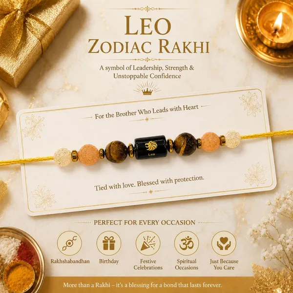 Leo_Rashi_Rakhi_For_Brother_-_The_Sovereign_Sun_|_Sunstone_Tiger'S_Eye_Citrine_Crystal_|_Spiritual_Zodiac_|_Reiki_Energized_Raksha_Bandhan_Gift