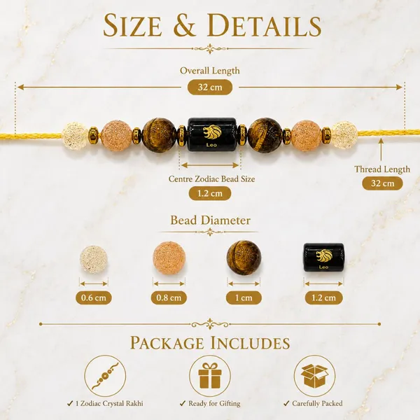 Leo_Rashi_Rakhi_For_Brother_-_The_Sovereign_Sun_|_Sunstone_Tiger'S_Eye_Citrine_Crystal_|_Spiritual_Zodiac_|_Reiki_Energized_Raksha_Bandhan_Gift