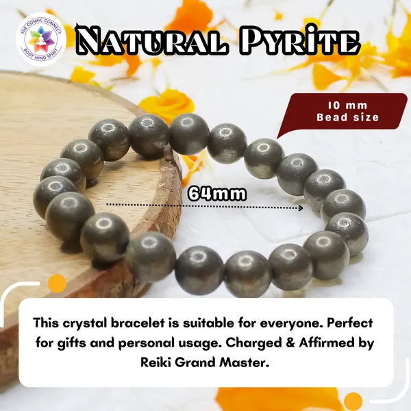 Pyrite_Healing_Bracelet_For_Attracts_Wealth_And_Abundance_Manipura_Chakra_Activator_(10Mm)