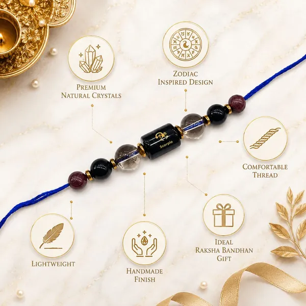 Scorpio_Rashi_Rakhi_For_Brother_-_The_Hidden_Power_Rahasya_Shakti_|_Black_Obsidian_Garnet_Smoky_Quartz_Crystal_|_Spiritual_Zodiac_Sign_|_Reiki_Energized_Raksha_Bandhan_Gift